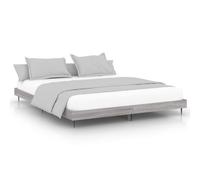 (grey sonoma, 120 x 200 cm) vidaXL Bed Frame Bedroom Platform Bed Frame Bedstead Bed Base Engineered Wood
