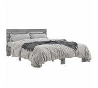 (grey sonoma, 120 x 200 cm) vidaXL Bed Frame Mattress Foundation Home Bed Base Engineered Wood and Metal