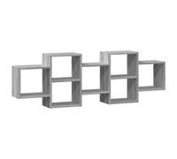 (grey sonoma, 129 x 18 x 42 cm) vidaXL Wall Shelf Floating Shelf Wall Storage Shelf Engineered Wood