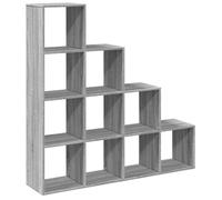 (grey sonoma, 131,5 x 29 x 131,5 cm) vidaXL Room Divider Bookcase Storage Shelf Book Rack Bookshelf Engineered Wood