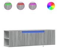 (grey sonoma, 135 x 31 x 39.5 cm) vidaXL TV Wall Cabinet with LED Lights TV Stand Floating Cabinet TV Wall Unit