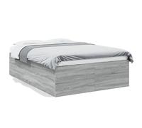 (grey sonoma, 140 x 190 cm/ 45 cm) vidaXL Bed Frame Home Bed Base Bedstead Brown Oak 140x190 cm Engineered Wood