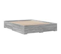 (grey sonoma, 140 x 200 cm) vidaXL Bed Frame with Drawers Bed Base Grey Sonoma 140x200 cm Engineered Wood