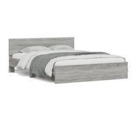Bed Frame with Headboard Bedroom Bed Base Mattress Foundation Bedstead vidaXL