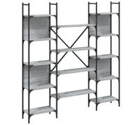 (grey sonoma, 155.5 x 24 x 166.5 cm) vidaXL Bookshelf Bookcase Storage Cabinet Shelving Unit Rack Engineered Wood