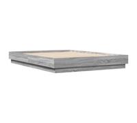 vidaXL Bed Frame without Mattress Grey Sonoma 160x200 cm, Grey