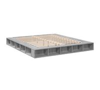 (grey sonoma, 180 x 200 cm) vidaXL Bed Frame Home Bed Base Brown Oak 180x200 cm Super King Engineered Wood