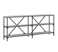 (grey sonoma, 180 x 30 x 75 cm/ 1 pcs) vidaXL Console Table Side Table Sideboard End Table Engineered Wood and Iron
