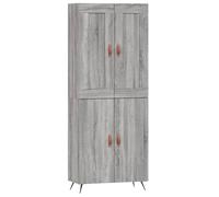 (grey sonoma, 2 doors) vidaXL Highboard Sideboard Tall Storage Cabinet Side Cabinet Engineered Wood