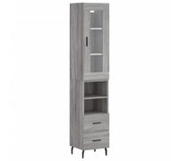 (grey sonoma, 2 drawers 2 shelves) vidaXL Highboard Sideboard Cupboard Side Board Storage Cabinet Engineered Wood