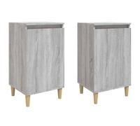 vidaXL Bedside Cabinets 2 pcs Grey Sonoma 40x35x70 cm Engineered Wood