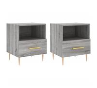 vidaXL Bedside Cabinets 2 pcs Grey Sonoma 40x35x47.5 cm Engineered Wood