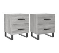 Bedside Cabinets Nightstand Bedside Table Bed Cabinet Engineered Wood vidaXL