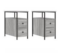 Bedside Cabinets Side Table Nightstand Bedside Table Engineered Wood vidaXL
