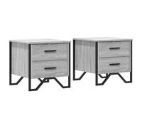 Bedside Cabinet Nightstand Bed Side Table Bed Cabinet Engineered Wood vidaXL