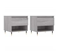 (grey sonoma, 2 pcs) vidaXL Coffee Table Side Table End Accent Telephone Sofa Table Engineered Wood