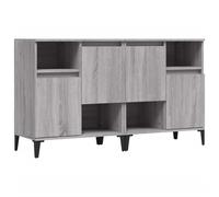 (grey sonoma, 2 pcs) vidaXL Sideboards Storage Side Cabinet Cupboard Highboard Engineered Wood