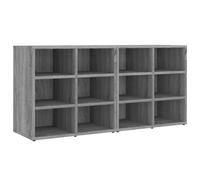 Shoe cabinet 2pcs Grey Sonoma 52.5x30x50cm Engineered Wood Wall or Floor 12slots