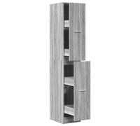 (grey sonoma, 30 x 41 x 174.5 cm) vidaXL Apothecary Cabinet Storage Cabinet Apothecary Cupboard Engineered Wood
