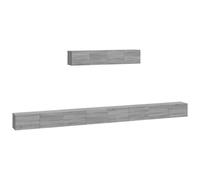 (Grey sonoma, 4) vidaXL 8x TV Cabinets Chipboard Living Room Furniture TV Unit Multi Colours