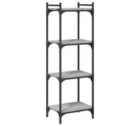 (grey sonoma, 40 x 30 x 120 cm) vidaXL Bookcase Bookshelf Storage Cabinet Rack Book Shelf Engineered Wood