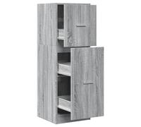 (grey sonoma, 40 x 41 x 118 cm) vidaXL Apothecary Cabinet Storage Cabinet Apothecary Cupboard Engineered Wood