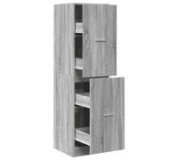 (grey sonoma, 40 x 41 x 144.5 cm) vidaXL Apothecary Cabinet Storage Cabinet Apothecary Cupboard Engineered Wood