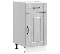 (grey sonoma, 40 x 46 x 81.5 cm) vidaXL Kitchen Base Cabinet Lucca High Gloss White Engineered Wood