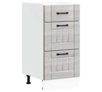 (grey sonoma, 40 x 46 x 81.5 cm) vidaXL Oven Cabinets Kitchen Cabinet Oven Unit 2 pcs Kalmar Engineered Wood