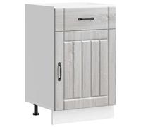 (grey sonoma, 50 x 46 x 81.5 cm) vidaXL Oven Cabinets Kitchen Cabinet Oven Unit 2 pcs Kalmar Engineered Wood