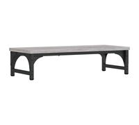 vidaXL Monitor Stand in Elegant Grey Sonoma Color - Ergonomically Designed with Extra Storage and Adjustable Feet for Stability - Engineered Wood and Metal in 55x23x14 cm Size