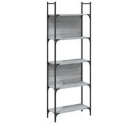 (grey sonoma, 60.5 x 24 x 166.5 cm) vidaXL Bookshelf Bookcase Storage Cabinet Shelving Unit Rack Engineered Wood