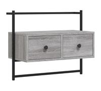 (grey sonoma, 60.5 x 30 x 51 cm) vidaXL TV Cabinet Wall-mounted TV Unit Media Cabinet TV Stand Engineered Wood