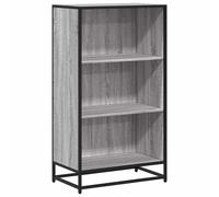 (grey sonoma, 60 cm) vidaXL Book Cabinet Brown Oak 60x35x107.5 cm Engineered Wood bookcase
