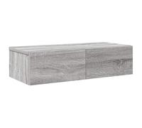 vidaXL Wall Shelf with Drawers Grey Sonoma 60x26.5x15 cm Engineered Wood