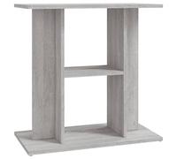 (grey sonoma, 60 x 30 x 60 cm) vidaXL Aquarium Stand Fish Tank Stand Aquarium Base Sonoma Oak Engineered Wood