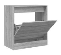 (grey sonoma, 60 x 34 x 63.5 cm) vidaXL Shoe Cabinet with 4 Flip-Drawers Shoe Storage Shelf Shoe Rack Cupboard