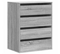 (grey sonoma, 60 x 41 x 76 cm) vidaXL Corner Chest of Drawers Storage Drawer Side Cabinet Engineered Wood