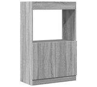 (grey sonoma, 63 x 33 x 100 cm) vidaXL Highboard Sideboard Storage Organiser Cabinet Cupboard Engineered Wood