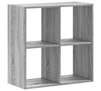 (grey sonoma, 68.5 x 32 x 68.5 cm) vidaXL Bookcase Bookshelf Book Rack Storage Cabinet Engineered Wood