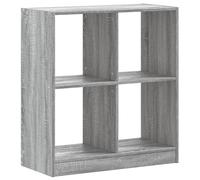 (grey sonoma, 68.5 x 32 x 75 cm) vidaXL Bookcase Bookshelf Rack Storage Cabinet Engineered Wood