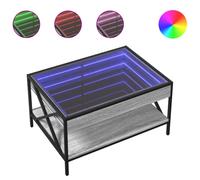 Coffee Table with Infinity LED Hallway Accent End Table Side Table vidaXL