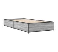 (grey sonoma, 75 x 190 cm/ 29 cm) vidaXL Bed Frame Bed Black 180x200 cm Super King Engineered Wood and Metal