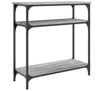 vidaXL Console Table Grey Sonoma 75x29x75 cm Engineered Wood