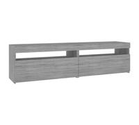 (grey sonoma, 75 x 35 x 40 cm) vidaXL TV Cabinet with LED Lights Sideboard TV Stand TV Unit Hifi Cabinet