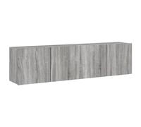 vidaXL TV Cabinets Wall-mounted 2 pcs Grey Sonoma 80x30x41 cm