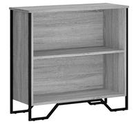 vidaXL 2 Shelf Grey Sonoma Bookcase - Size: 74.5 x 31 x 80cm - Wilko