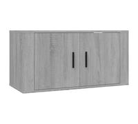 (grey sonoma, 80 x 34.5 x 40 cm/ 1 pcs) vidaXL Wall Mounted TV Cabinet Hanging TV Stand TV Unit Entertainment Centre