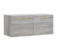 (grey sonoma, 80 x 36.5 x 35 cm) vidaXL Wall Cabinet Storage Cabinet Display Cabinet White Engineered Wood