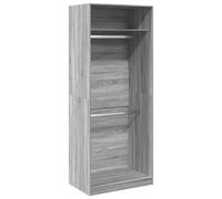 (grey sonoma, 80 x 50 x 200 cm/ 1 shelf piece) vidaXL Wardrobe Clothing Storage Hanger Clothes Cabinet Closet Engineered Wood